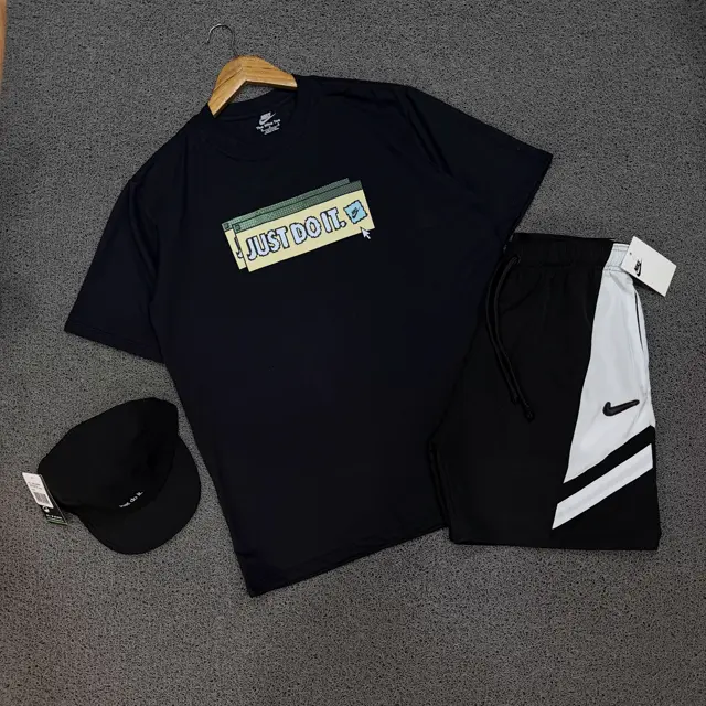 Kit Nike Just Do It e Bermuda Bicolor
